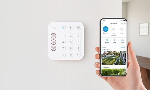Ring Keypad and app on mobile device