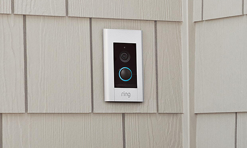 Ring  Video Doorbell outside a front door