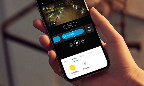 Driveway cam displayed on Ring App