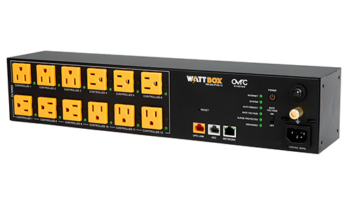 Front image of the WattBox 800 IPVM 12 Outlet