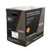 Picture of SCP CAT6 - 550 MHZ, 23 AWG SOLID COPPER, 4PR, UTP (C)UL FT4, IN/OUTDR PVC JKT - BLACK - 1000FT BOX