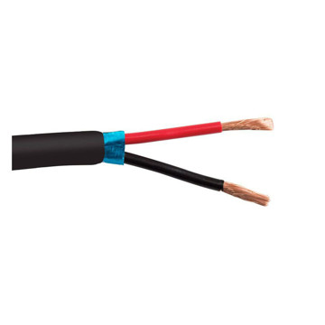 Picture of SCP SHIELDED DIRECT BURIAL SPEAKER CABLE- 2C/16 AWG 65 STRAND OFC, WBT, LLDPE JKT- BLACK- 1000 FT