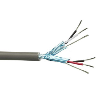 Picture of SCP 4 COND, 22 AWG, TWISTED PAIR W/DRAIN, SHIELDED, UL-CMR, PVC JKT- GRAY - 1000 FT BOX