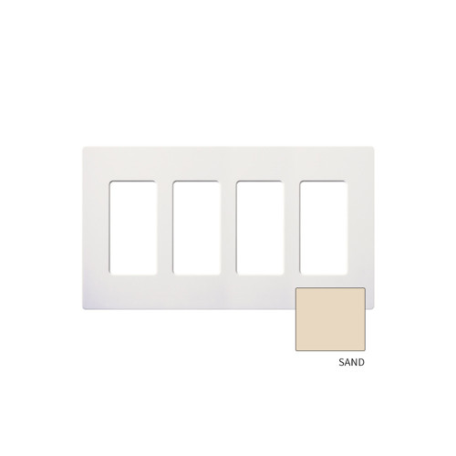 Picture of LUTRON - SATIN COLOR 4-GANG WALLPLATE (SAND)