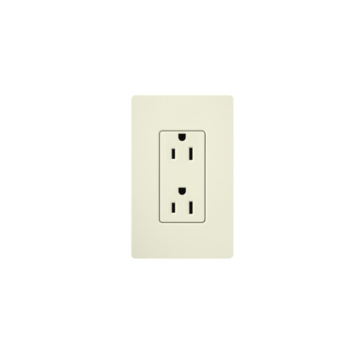 Picture of LUTRON - 15A DUPLEX RECEPTACLE (SATIN) (BISCUIT)