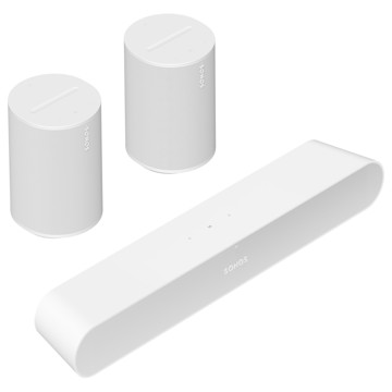 Picture of SONOS - SURROUND SET WITH RAY, (1) RAY (2) ERA 100 (WHITE)
