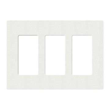 Picture of LUTRON - SATIN COLOR 3-GANG WALLPLATE (ARCHITECTURAL WHITE)