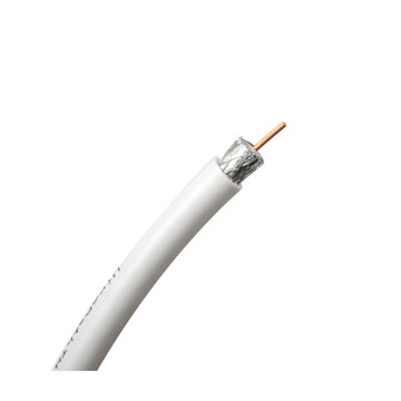 Picture of WIREPATH - RG6 CCS COAXIAL CABLE PLENUM - 500 FT. SPOOL (WHITE)