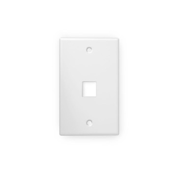 Picture of WIREPATH - 1-PORT KEYSTONE WALL PLATE (WHITE)