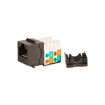 Picture of WIREPATH - CAT 5E UTP KEYSTONE JACK 90 DEGREE WITH IDC CAP (BROWN)