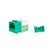 Picture of WIREPATH - CAT 5E UTP KEYSTONE JACK 90 DEGREE WITH IDC CAP (GREEN)