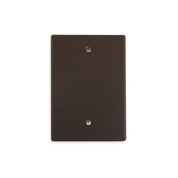 Picture of WIREPATH - BLANK MIDI WALL PLATE - BROWN