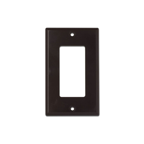 Picture of WIREPATH - DECORATIVE SINGLE GANG WALL PLATE (BROWN)