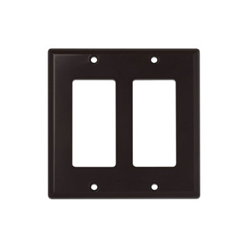 Picture of WIREPATH - DECORATIVE DOUBLE GANG WALL PLATE (BROWN)