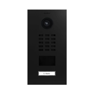 Picture of DOORBIRD - IP VIDEO DOOR STATION D2101V 1 CALL BUTTON GRAPHITE BLACK (RAVEN POLAR)