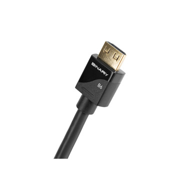 Picture of BINARY - B6 SERIES 4K2 ULTRA HD PREMIUM CERTIFIED HIGH SPEED HDMI CABLE WITH GRIPTEK - 2.3 FT. (.7M)