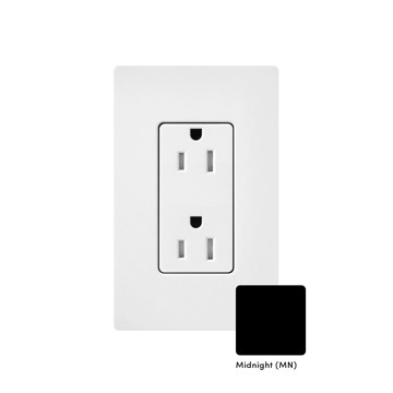 Picture of LUTRON - 15A DUPLEX TAMPER RESISTANT RECEPTACLE (MIDNIGHT)