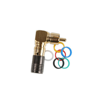 Picture of BINARY - RCA MALE RIGHT-ANGLE COMPRESSION CONNECTOR FOR RG6/U - 75 OHM