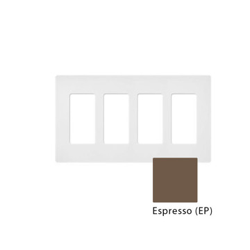 Picture of LUTRON - SATIN COLOR 4-GANG WALLPLATE (ESPRESSO)